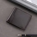 Portafoglio bifold minimalista da uomo in morbida pelle PU marrone martellata - Caffè (DE91)