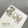 High density glass bead cat-eye nail gel sample with iridescent moon powder finish - Moonlight Powder Effect (XQ42-M) / 15ml