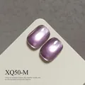 Professional purple cat eye gel nail polish with high-density glass bead shimmer effect. - Taro Purple (XQ50-M)
