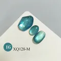 Teal cat eye nail polish gel with high-density glass bead effect for salon use - Green Cat Eye Style (XQ128-M) / Green