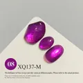 Professional purple cat-eye nail gel polish swatch number 08 with high-density shimmer effect - Purple Cat Eye Style (XQ137-M) / Purple