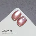 High-density cat eye nail gel polish in rose pink with shimmering glass bead effect - Cat Eye Gel (XQ39-M) / 5g