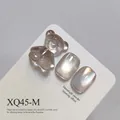 Brown bear 3D charm and cat-eye effect nail gel samples for salon nail art decoration - Moonlight Powder Effect (XQ45-M) / 15ml