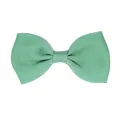 Elegant mint green grosgrain ribbon bow hair clip accessory for kids and toddlers - Mint Green (564)