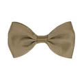 Elegant khaki gold grosgrain ribbed ribbon bow hair clip for cute kids and baby girls - Golden Brown (840)