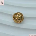 Detailansicht einer vergoldeten Hohlstern-Abstandshülse aus Titanstahl, 9,7x8,6 mm. - Hexagon Stern Hohl (Stil A) / 9.7*8.6mm / Gold
