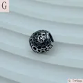 Detaillierte Makroaufnahme der Vintage-Edelstahl-Hex-Stern-Charm-Perle für DIY-Schmuck - Five-pointed Star Hollow (Style G)