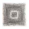 Elegant leopard print silk square scarf accessory for stylish neck and head wear - Leopard Print Style (FH26-6115-2) / 65cmx65cm / White