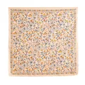 Elegant square floral printed imitation silk scarf for women in beige - Beige Floral Style (FH26-6120-4) / 70x70cm / Beige Floral