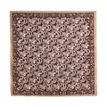 Carré de soie vintage à motif cachemire marron écharpe polyvalente pour femmes chic - Carré de Soie (FH26-6123-8)