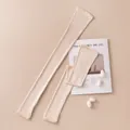 Premium silk sun protection arm sleeves in elegant beige color for outdoor cycling - Nude