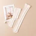 Long cream white real silk sun protection arm sleeves for outdoor driving and cycling - White