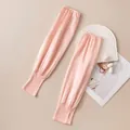 Manguitos de protección solar de seda rosa con agujero para el pulgar - Rosa (FHZ26D12-90459-2)