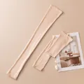 Lightweight knitted silk sun protection long arm sleeves in beige nude color for summer - Long Half-finger / Nude