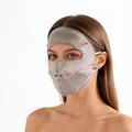 Premium champagne mulberry silk full face mask facekini for sun protection and beauty care - Dark Gray (90131-5)
