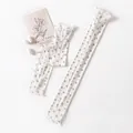 Elegant white mesh silk sun protection arm sleeves with black square pattern for summer - One Size / White Grid