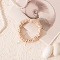 Premium champagne 1cm small mulberry silk scrunchie hair tie for gentle hair care - S / Quicksand Gold