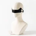 Professional black silk nose mask for sleep and cold protection breathable fabric - One Size (Adjustable) / Black (FHZ25D12-90132-1)