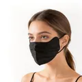 Premium black mulberry silk 3D face mask with eye corner protection for sun safety - 3D Eye Corner Protection Style (FHZ25D12-90133-1)