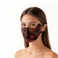 Premium floral mulberry silk sun protection mask with 3D eye corner coverage design - 3D Eye Corner Protection Style (FHZ25D12-90133-6)