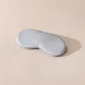 Masque de sommeil en soie gris argenté pour une occultation totale et un grand confort - Vert menthe
