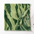 Lightweight green water ripple print scarf shawl for beach vacation sun protection - 190cm x 90cm / Aqua Green