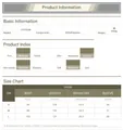 Detailed size chart and product specifications for women's short sleeve summer maxi dress. - S / Dresses / Dark Brown