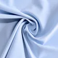 Close-up detail of light blue high-quality fabric showing smooth texture and drapes - One Size / Light Blue
