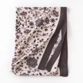 Elegante sjaal met bloemenprint van imitatiekasjmier voor dames in beige en paars - 65x190cm / Beige (FH23-5105-2)