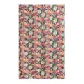 Elegant floral print mulberry silk scarf with dense pink and yellow flower pattern - Pink Daisy Pattern / 176*110cm