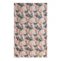 Elegant silk scarf with artistic water ink magnolia floral print in soft pastel tones - 176*110cm / Diamond Purple Rose