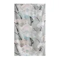 Elegant mulberry silk scarf with artistic ink magnolia flower print for women shawl - 176*110cm / Grey Magnolia