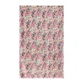 Elegant vintage oil painting style mulberry silk scarf with pink rose floral print - Pink Purple Small Floral / 176*110cm