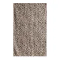 Classic leopard print silk scarf shawl for women with soft drape and vintage oil painting style - Grey Brown Leopard / 176*110cm