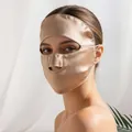 Full face sun protection mulberry silk mask in champagne gold for outdoor uv safety - Full Face Cover / One Size / Champagne (9670-4)