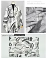 Detailed view of abstract ink gray faux cashmere shawl showing texture and flat-lay dimensions - -20 abstract ink ash