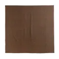 Vintage bronze Xiangyunsha mulberry silk square shawl with intricate double-sided jacquard - FHZ25-90293-1 Xiangyun Silk - Tea Green Ribbed / 110*110CM