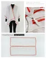 Elegant floral print shawl poncho with red border accents and tassels, size 137x112cm - Red Floral Print