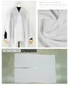 White dotted fabric slit shawl and sunscreen cape variant with 137x112cm measurements - Dotted Fabric White