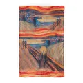 Artistic mulberry silk scarf featuring The Scream painting print for women long shawl - The Scream Art Print (FHZ24-9130-1) / 50x166cm