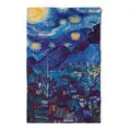 Elegant long silk scarf featuring Vincent van Gogh's Starry Night oil painting print - Van Gogh Starry Night (FHZ24-9132-1) / 50x166cm