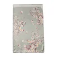 Elegant long mulberry silk scarf featuring a delicate floral print in sage green finish - Light Green Peach (FHZ24-9345-1) / 50x166cm