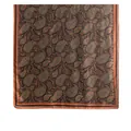 Elegant retro paisley print silk scarf for women artistic sun protection shawl - Paisley Vintage Print (FH25-QC-2-6) / 85x180cm
