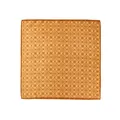 Artistic orange geometric mandala pattern small square cotton linen neck scarf for women - Yellow Diamond Pattern (No. 5878-1)