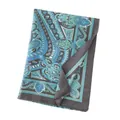 Retro paisley print imitation cashmere scarf for women, elegant autumn winter shawl wraps. - 64*180cm / Vintage Blue Paisley (FH24-5852-1)