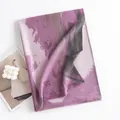 Elegant purple wavy pattern imitation cashmere scarf for women - 65*190cm / Pink
