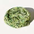 Écharpe légère en mousseline à imprimé floral vert pour la protection solaire et la plage - 65*180CM / Vert