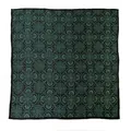 Elegante donkergroene Xiangyun zijden vierkante sjaal met traditioneel Chinees patroon - Marineblauw Paisley (FHZ24-9020-1) / 106*106cm / Marineblauw