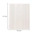 Archivador transparente de 3 bolsillos para pegatinas con banda elástica 31.5x25.5cm - Álbum de 3 Rejillas Tipo Inserción / Blanco Mate Translúcido (Tira de 3 Rejillas)