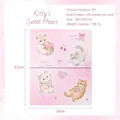 Süßes rosa Katzen-Sticker-Sammelalbum mit 26 Blatt aus PP-Material 18x22cm Maß - Rosa Katzen Thema / 26 Blatt / Rosa